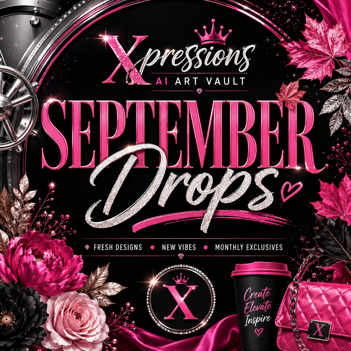 September Xpressions AI Art Vault | Monthly Exclusive Design Drop