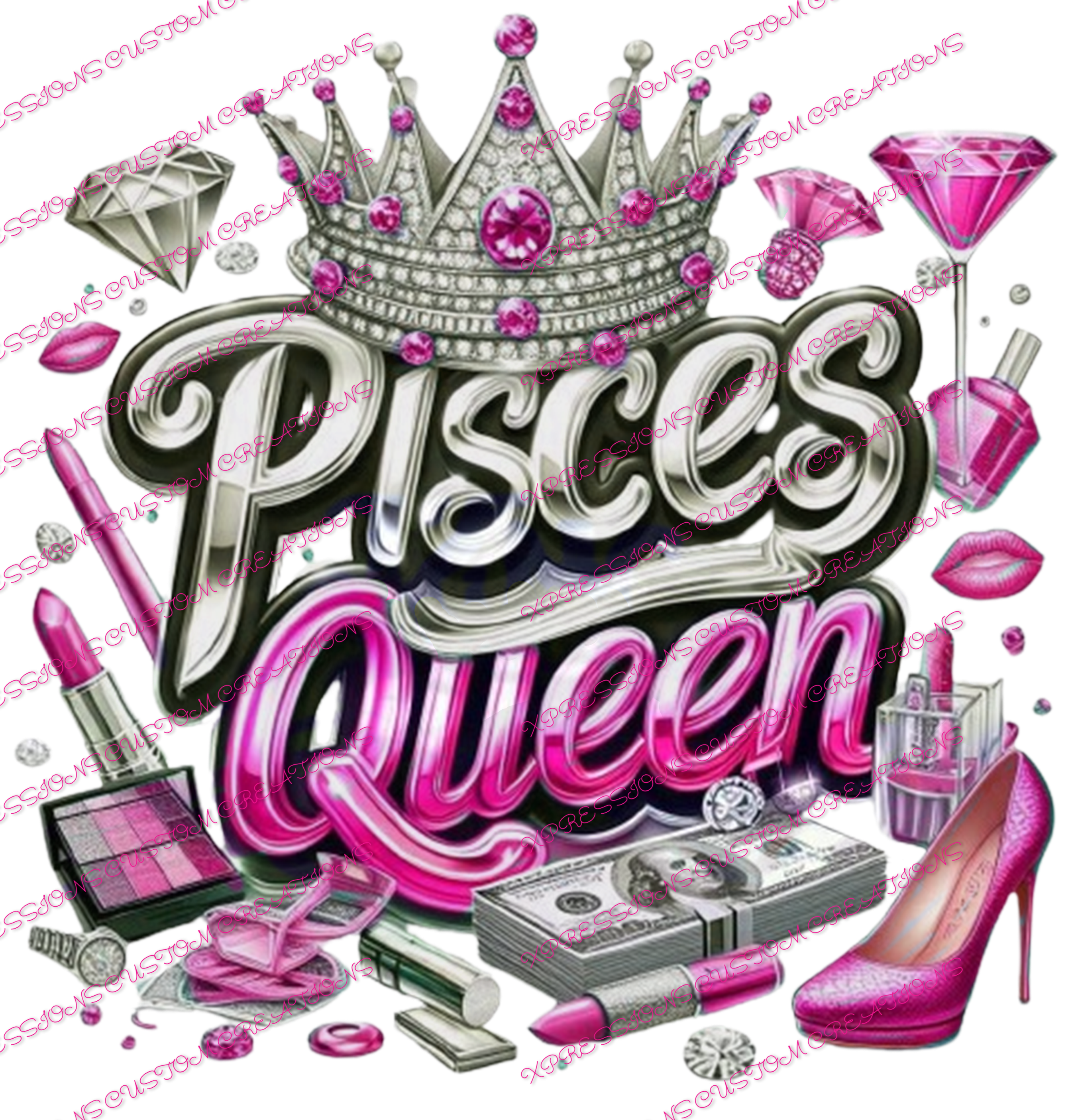 Pisces Queen - DTFs ~ We Print you Press