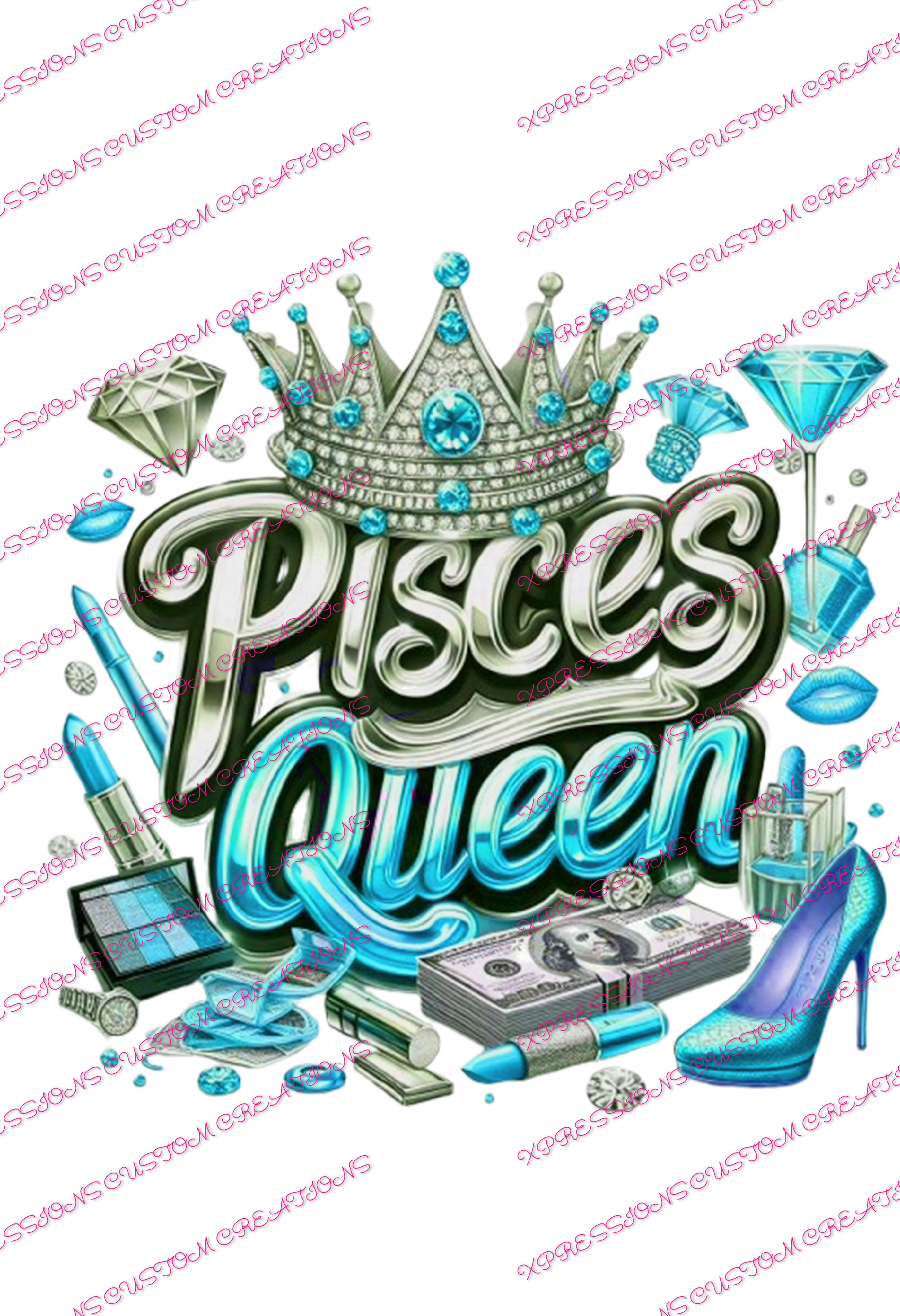 Pisces Queen - DTFs ~ We Print you Press