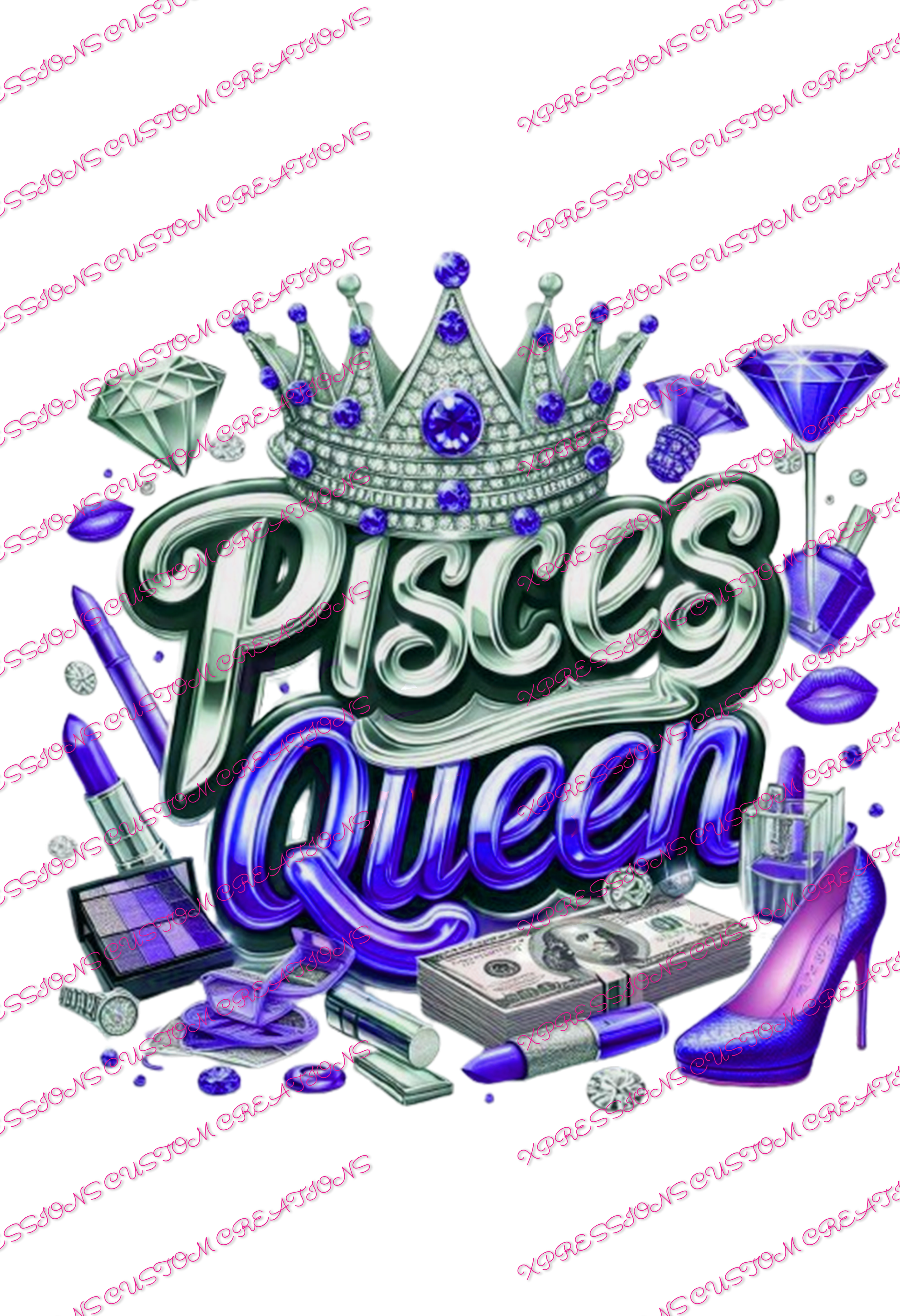 Pisces Queen - DTFs ~ We Print you Press