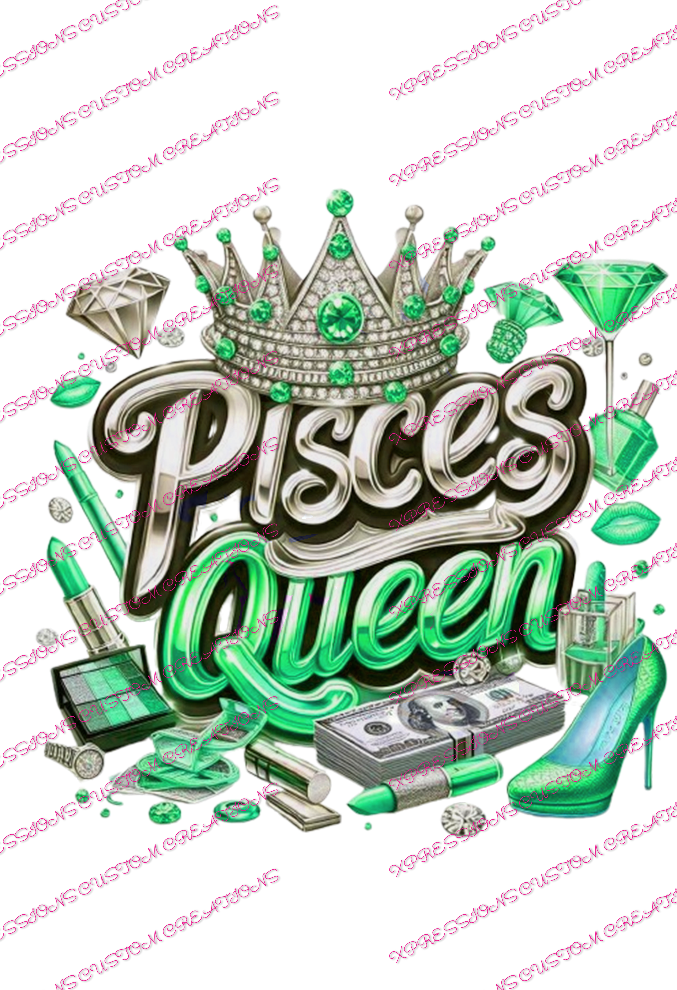 Pisces Queen - DTFs ~ We Print you Press