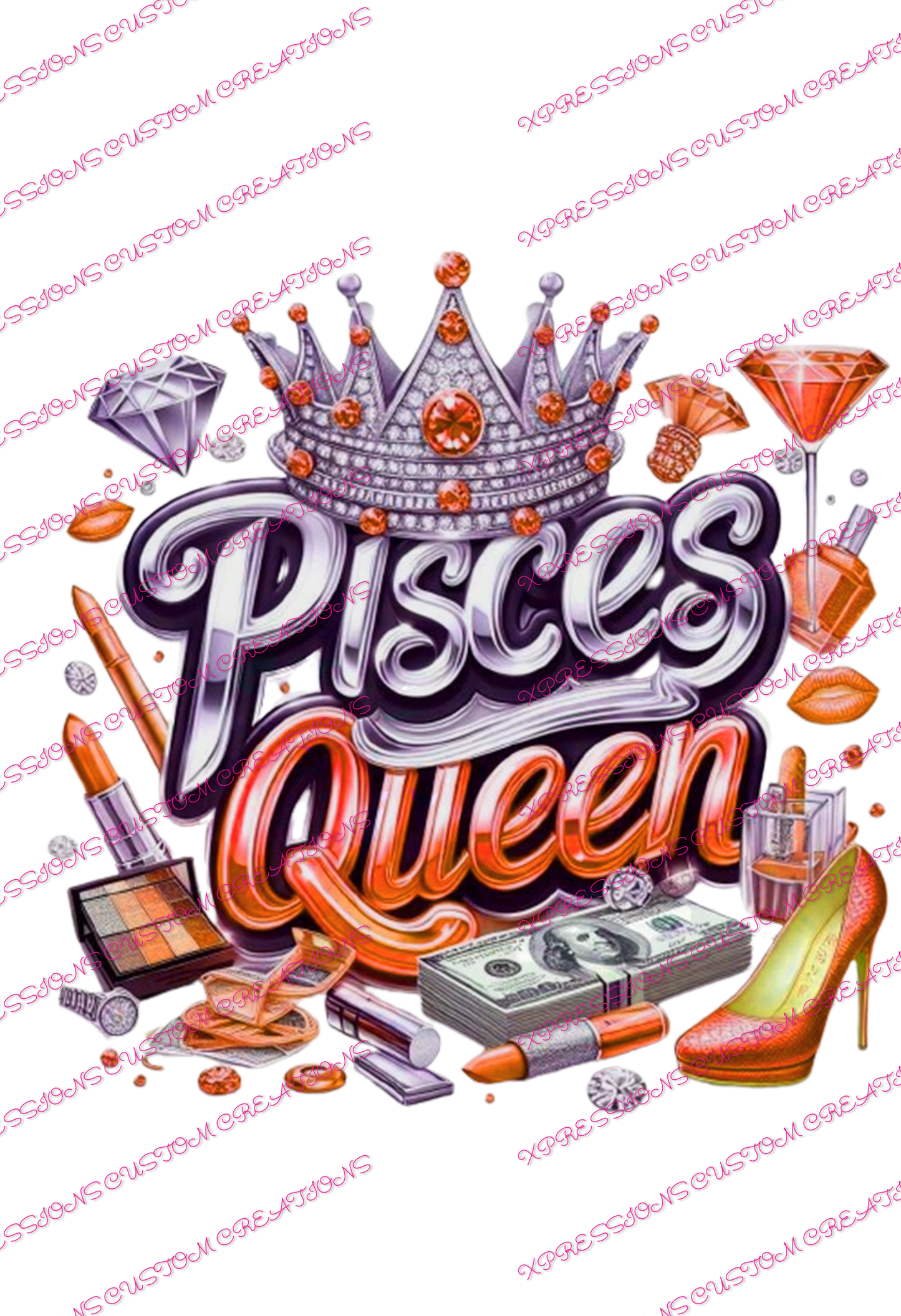 Pisces Queen - DTFs ~ We Print you Press