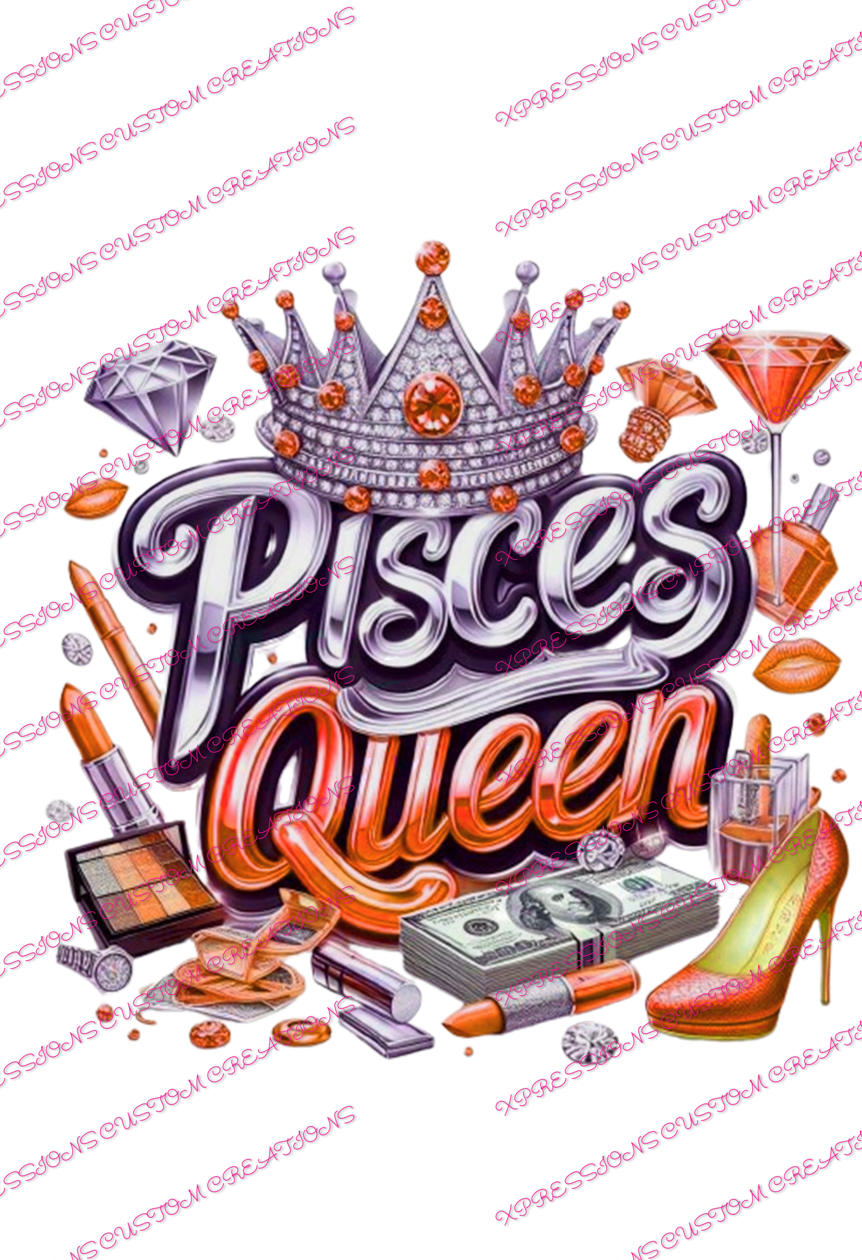 Pisces Queen - DTFs ~ We Print you Press