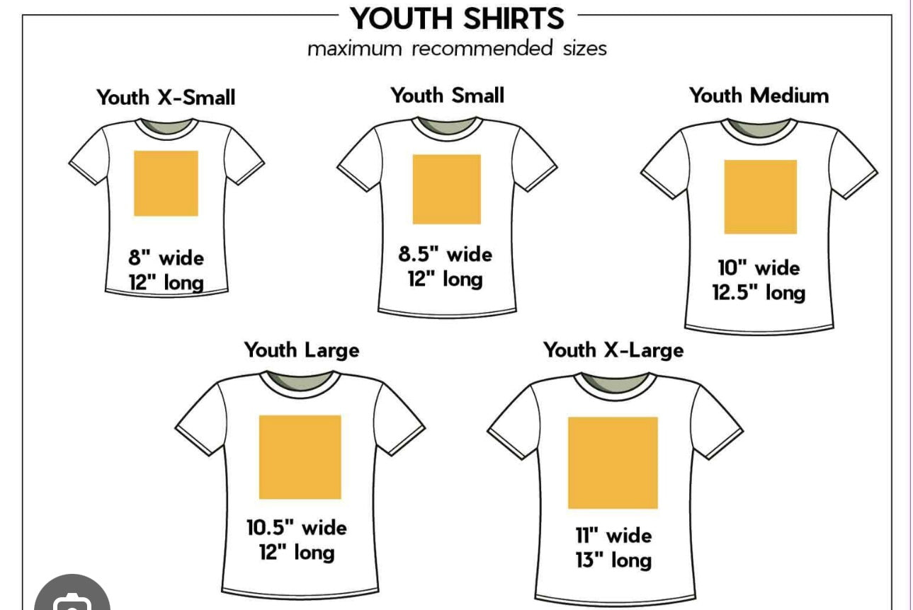 Custom DTF Transfers By Size