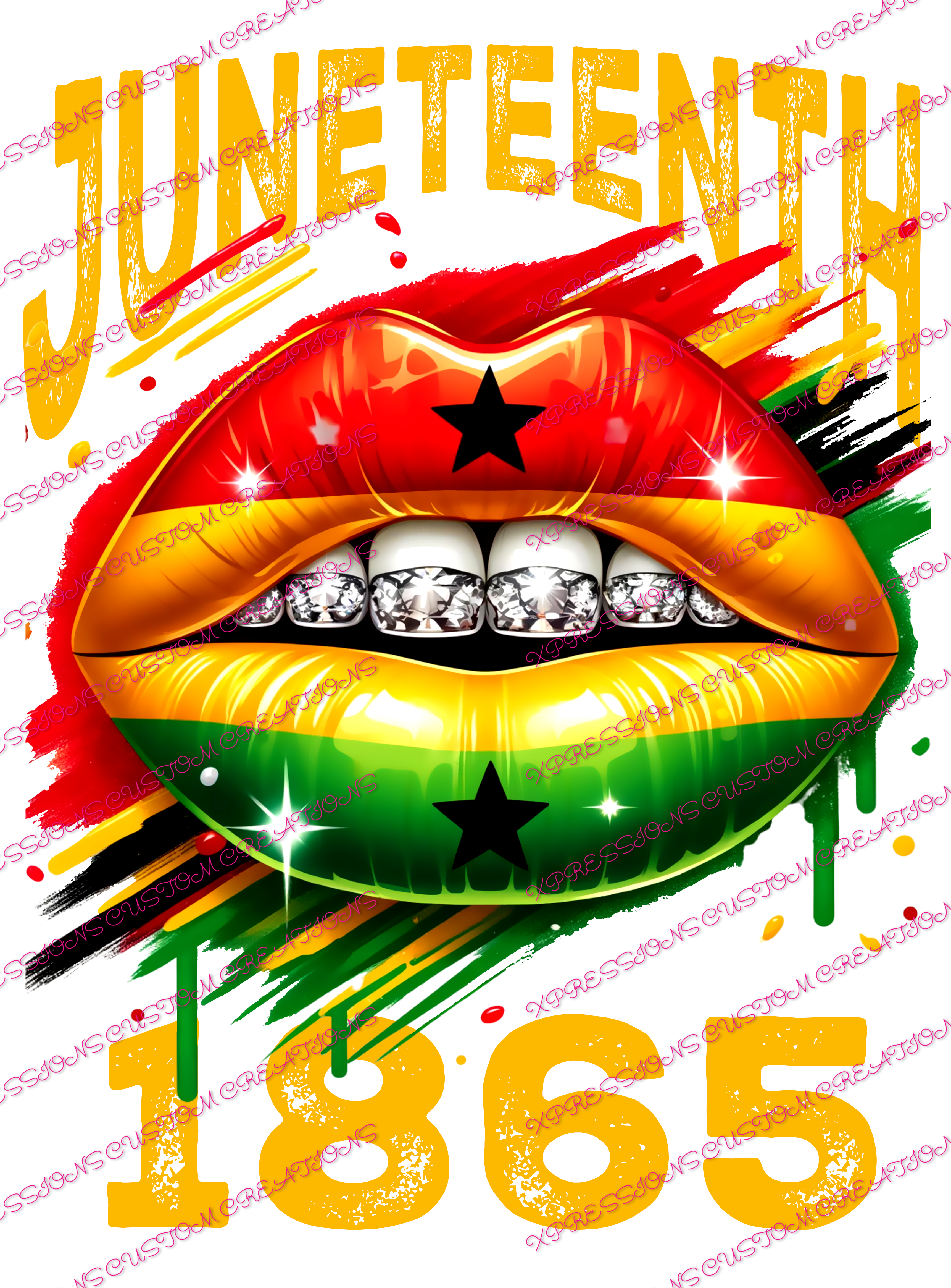 Juneteenth Graffiti/1865 ~ Sublimation PRINT ONLY - We Print you Press!