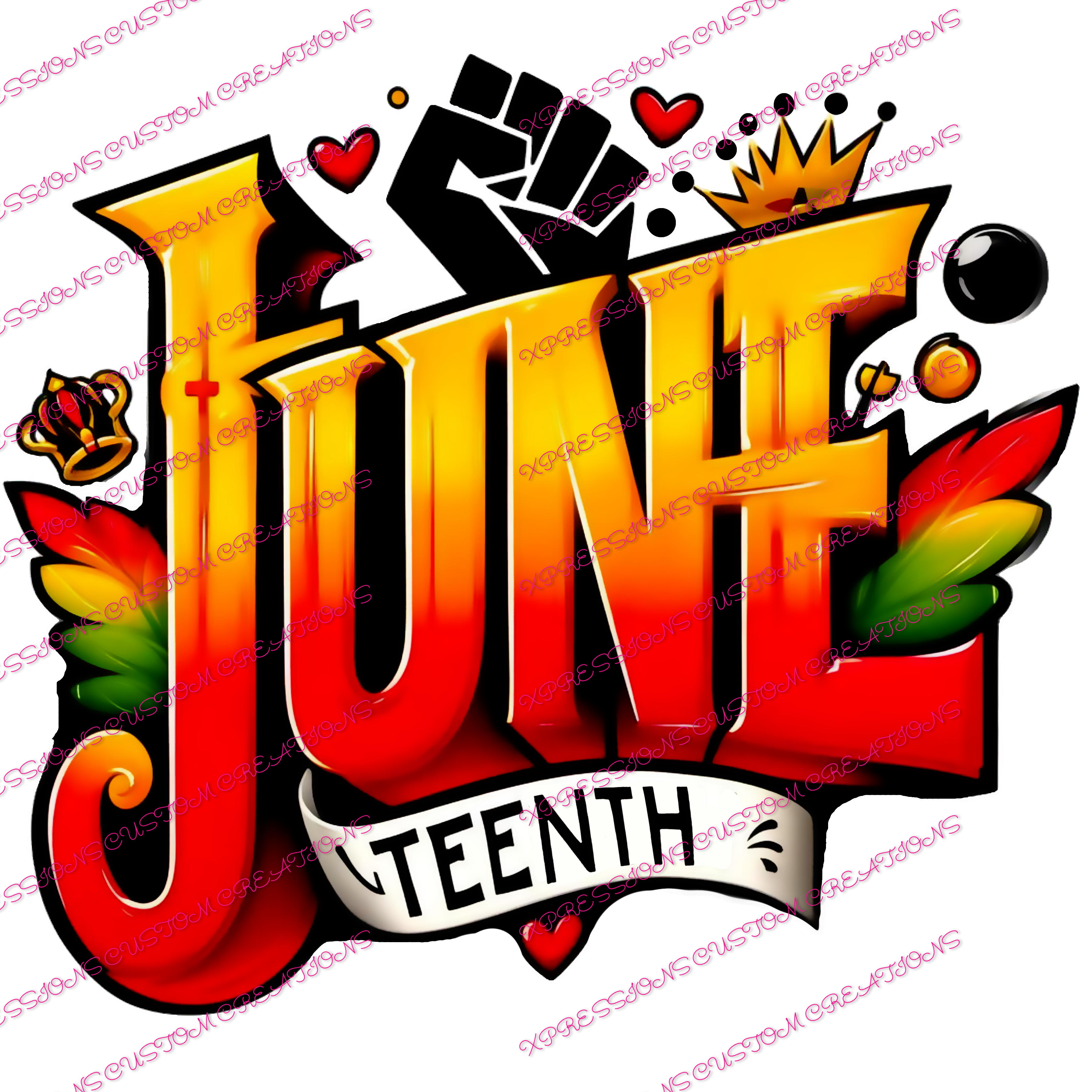 Juneteenth Graffiti/1865 ~ Sublimation PRINT ONLY - We Print you Press!