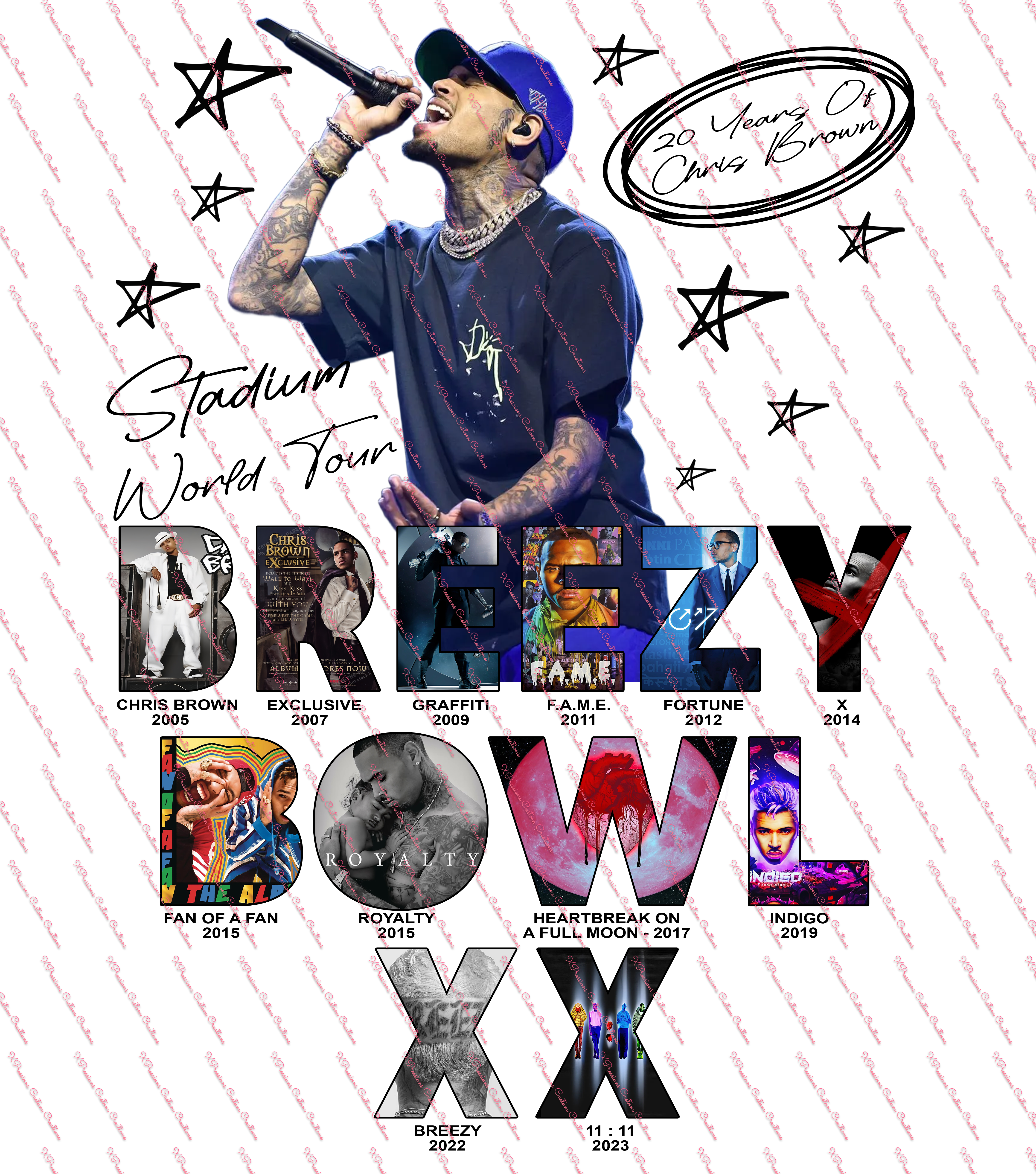 🖤 Chris Brown Concert Shirts