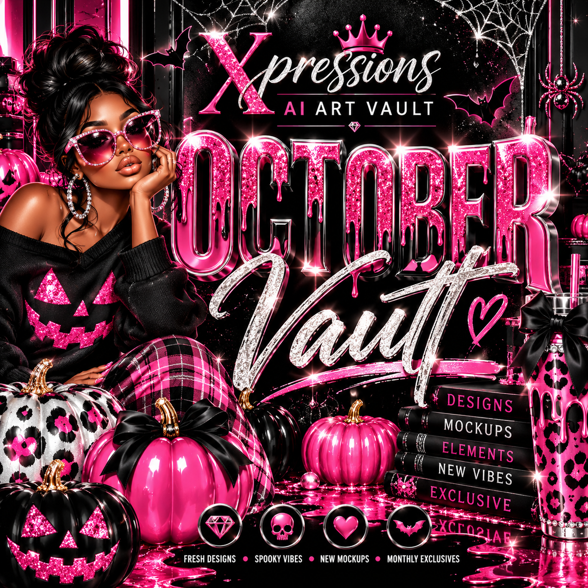 October Xpressions AI Art Vault | Monthly Exclusive Design Drop