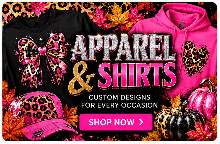 Xpressions Thanksgiving apparel collection cover in pink black and gold