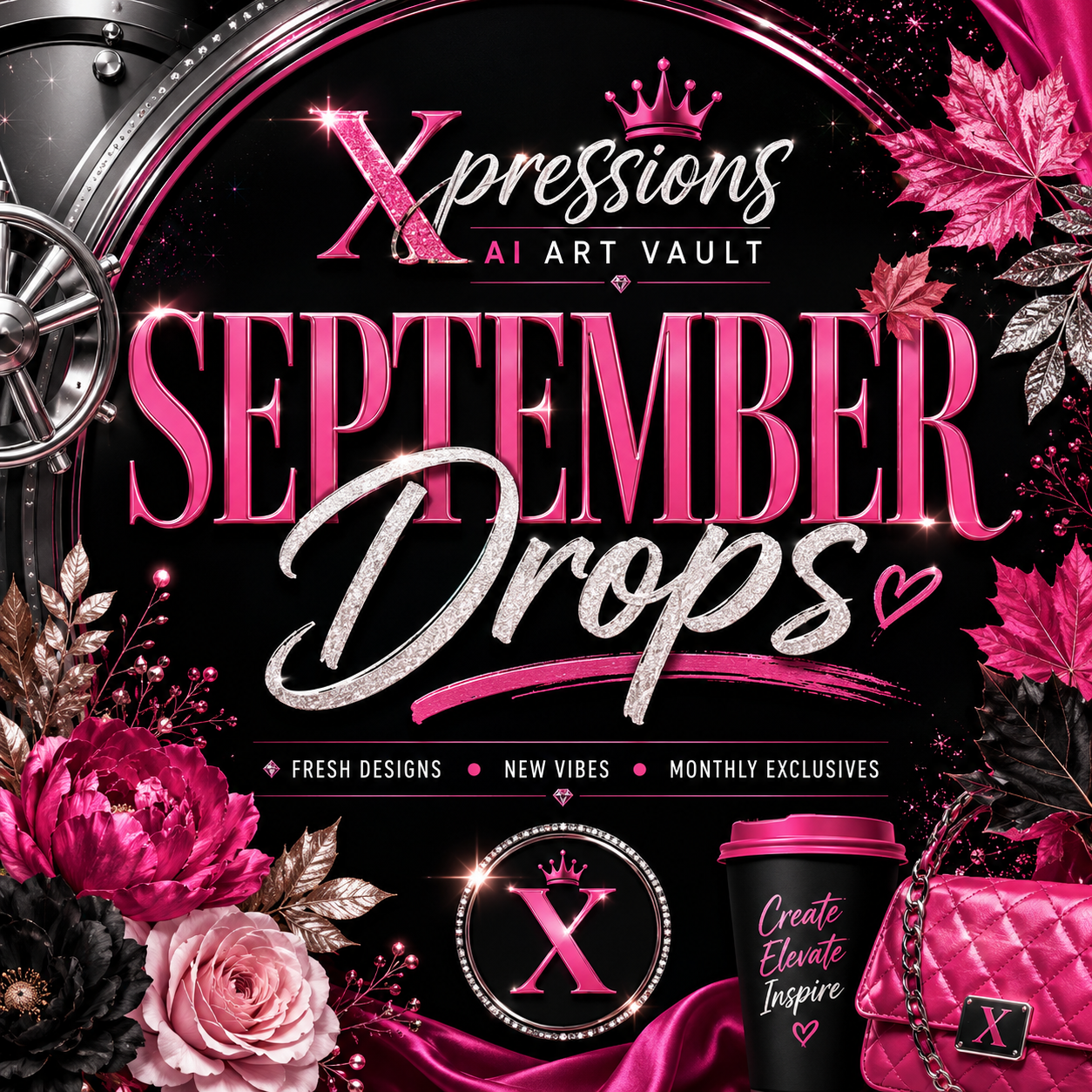 September Xpressions AI Art Vault | Monthly Exclusive Design Drop