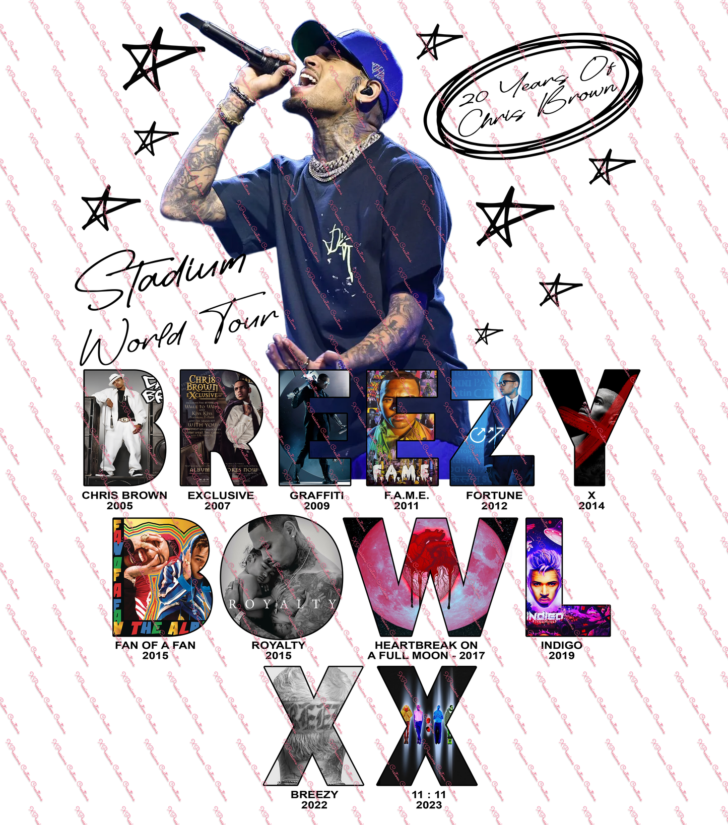 🖤 Chris Brown Concert Shirts