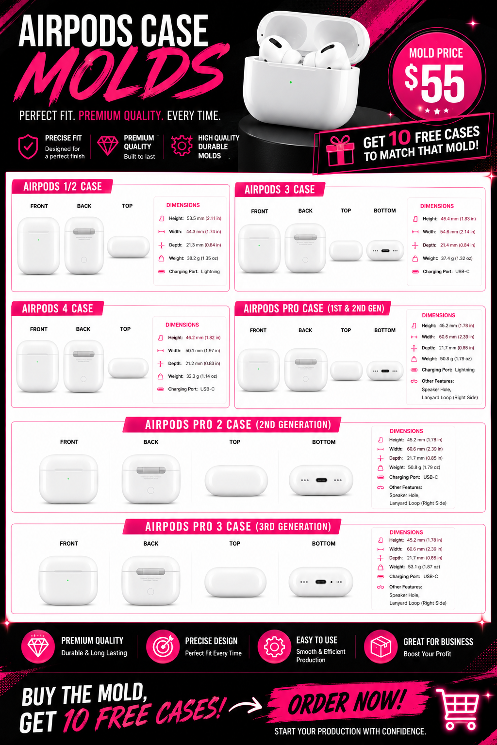 AirPod Mold & Cases Buy-in ~  Bouijee Family Exclusive