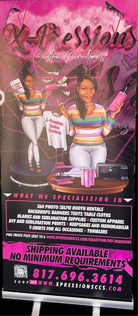 Custom Retractable Banners – Stand Out with Style! - Bouijee Family Exclusive