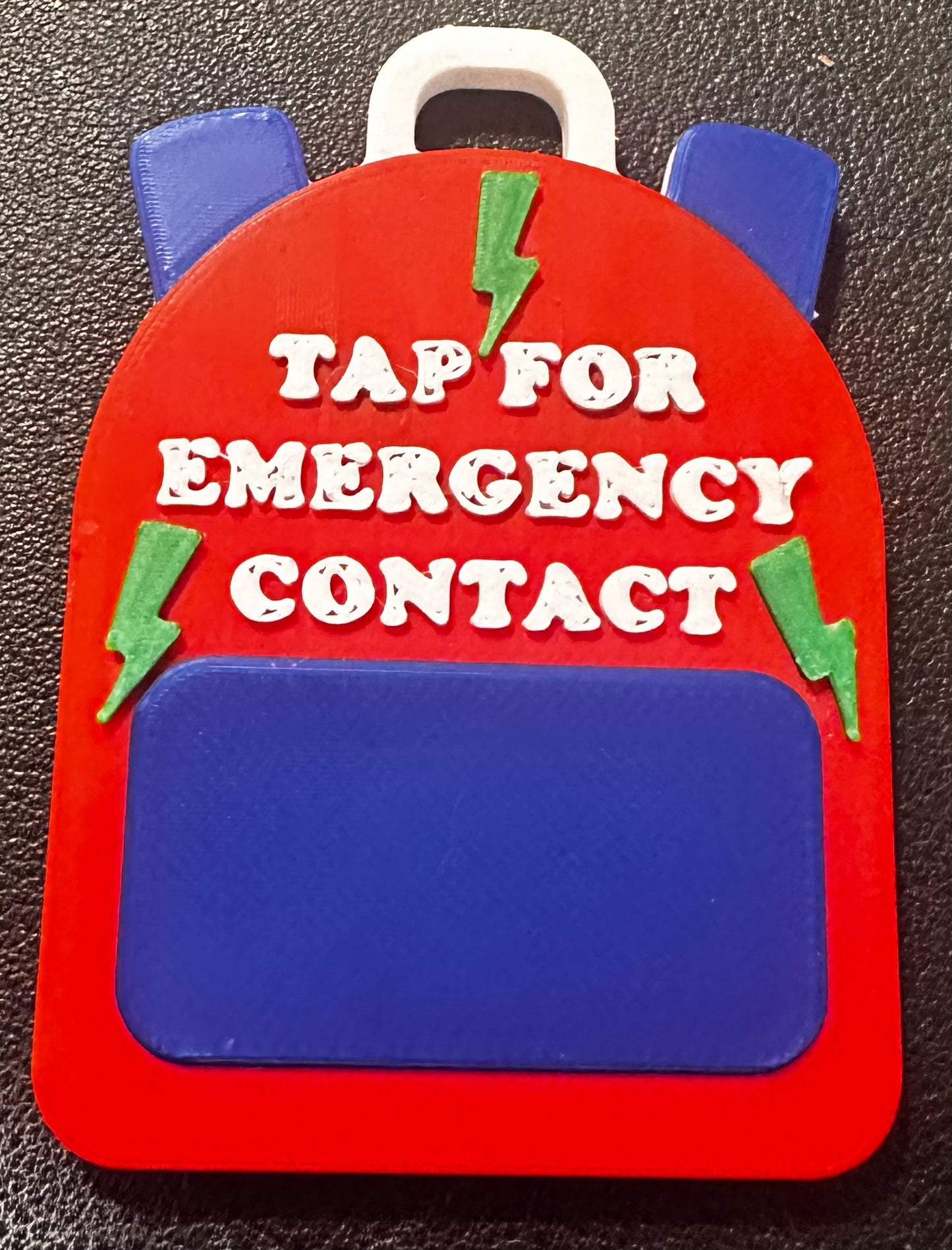 Happy Accidents - Scannable Emergency Contact Backpack NFC Tags