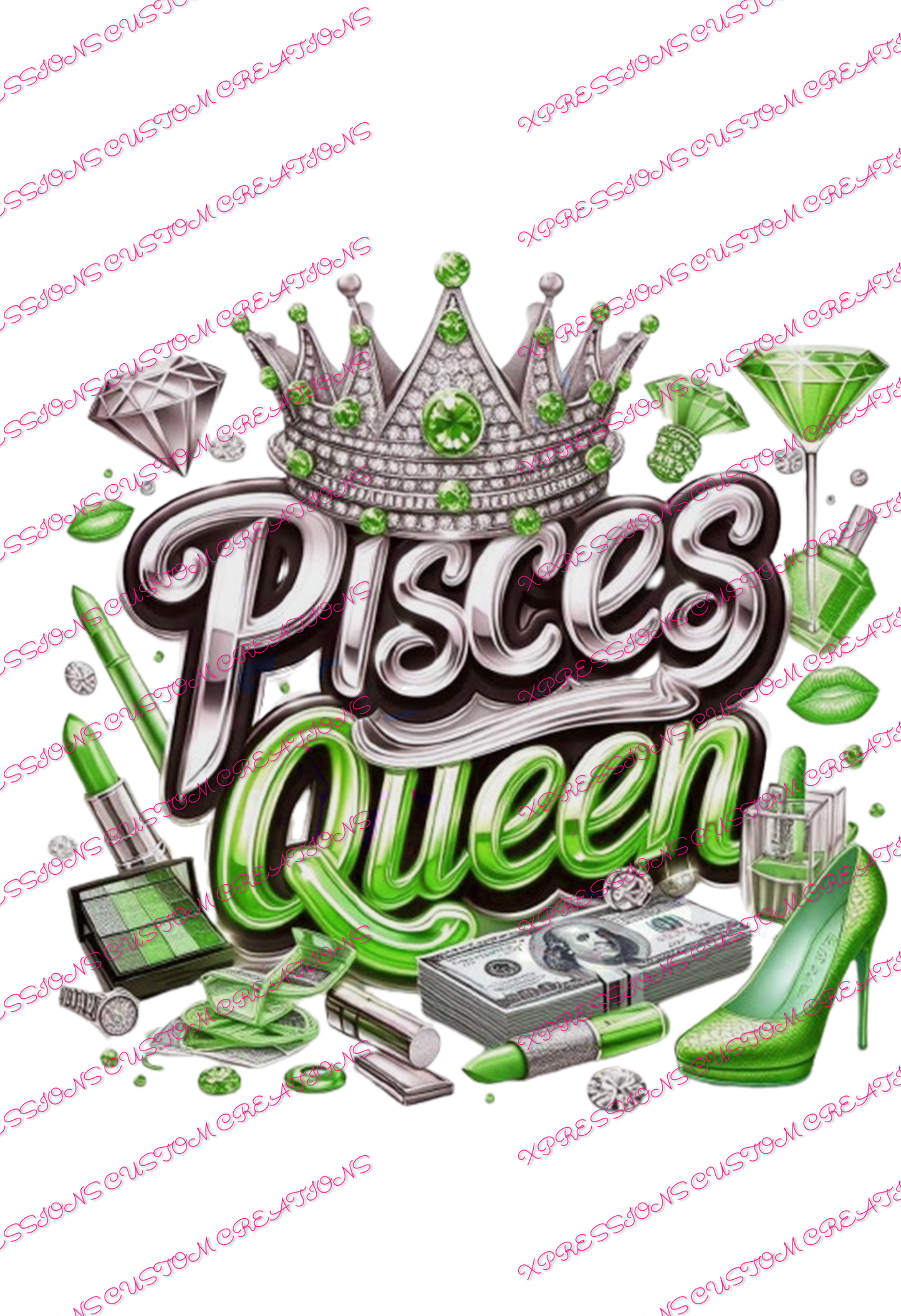 Pisces  Queen - DTFs ~ We Print you Press