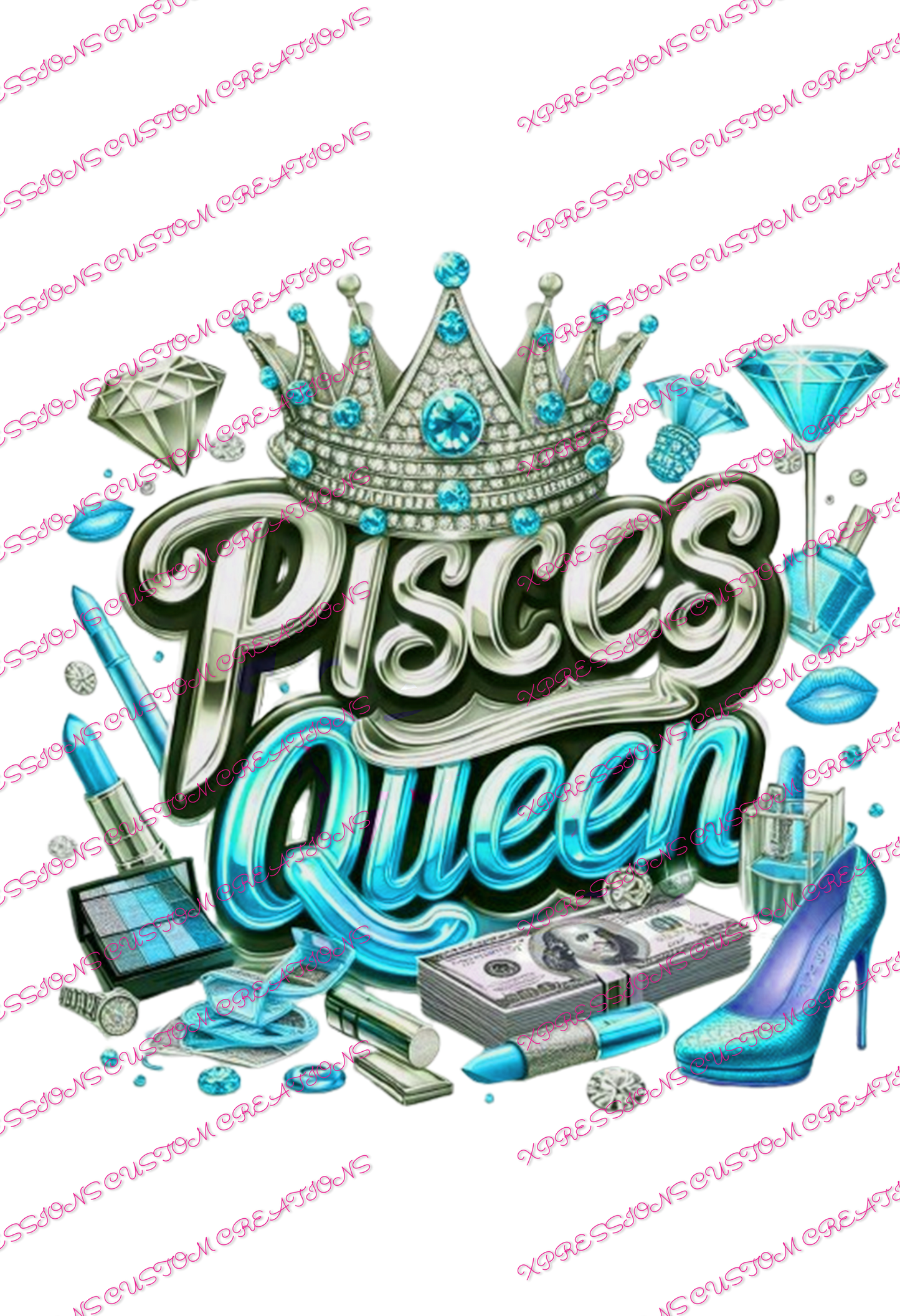 Pisces  Queen - DTFs ~ We Print you Press