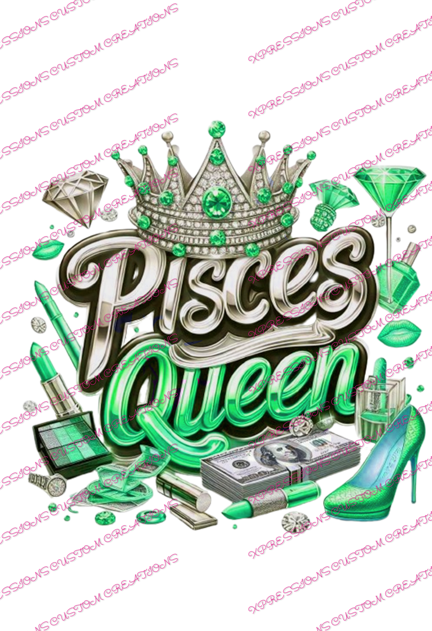 Pisces  Queen - DTFs ~ We Print you Press