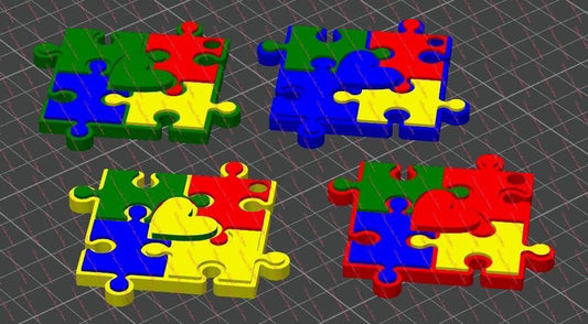 VENDORS ONLY - Scannable Emergency Contact Autism Puzzle NFC Tags
