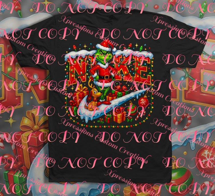 Grinch Christmas DTF Prints