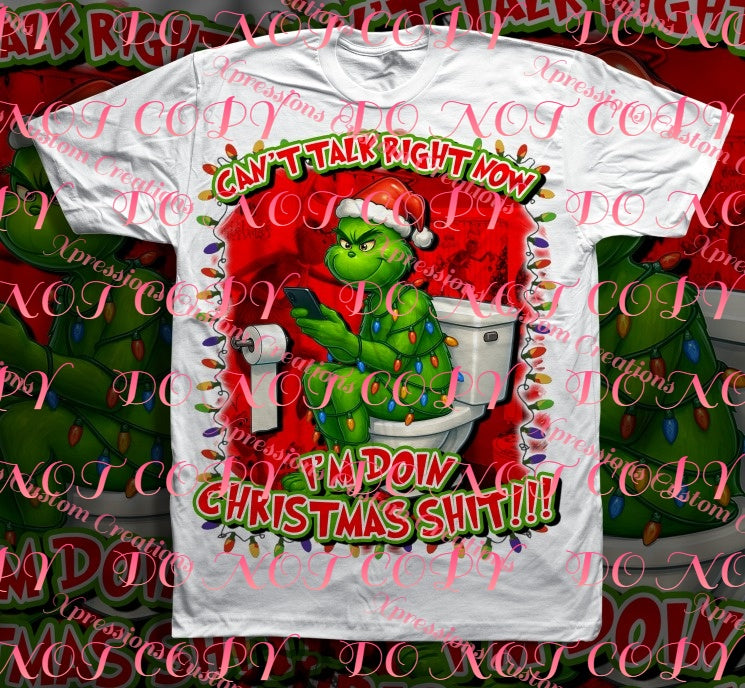 Grinch Christmas DTF Prints