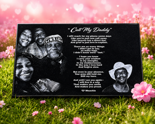 Custom Engraved Garden Stones/Memorial Headstones ~ Bouijee Family Exclusive
