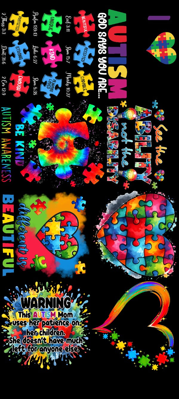 Pre-Made 22” x 48" Printed & Ready to Press DTF Gang Sheets - We Print you Press!