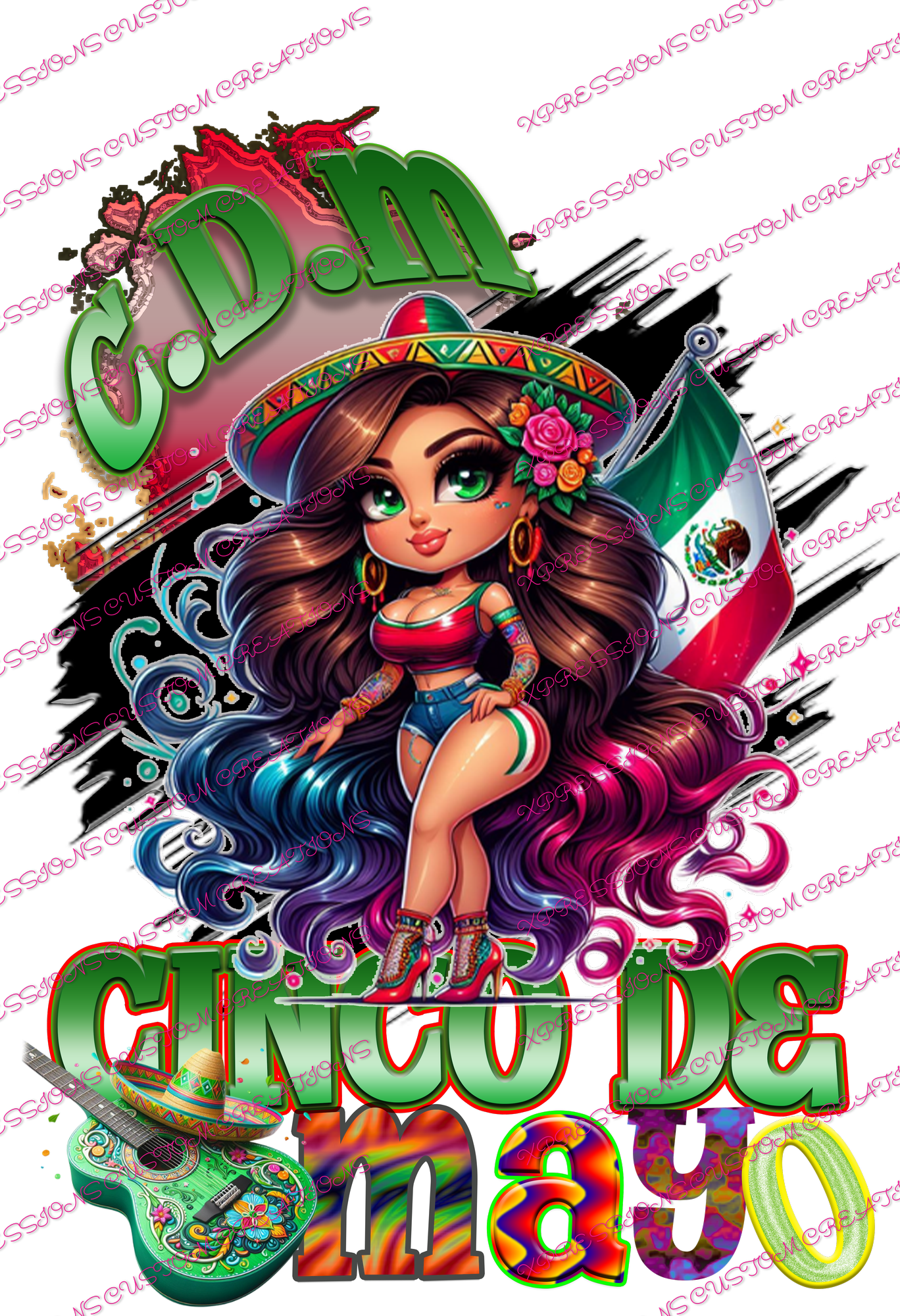 Cinco de Mayo ~ Sublimation PRINT ONLY - We Print you Press!