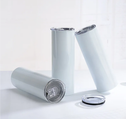 20oz Blank Customizable Straight Skinny Sublimation Tumbler