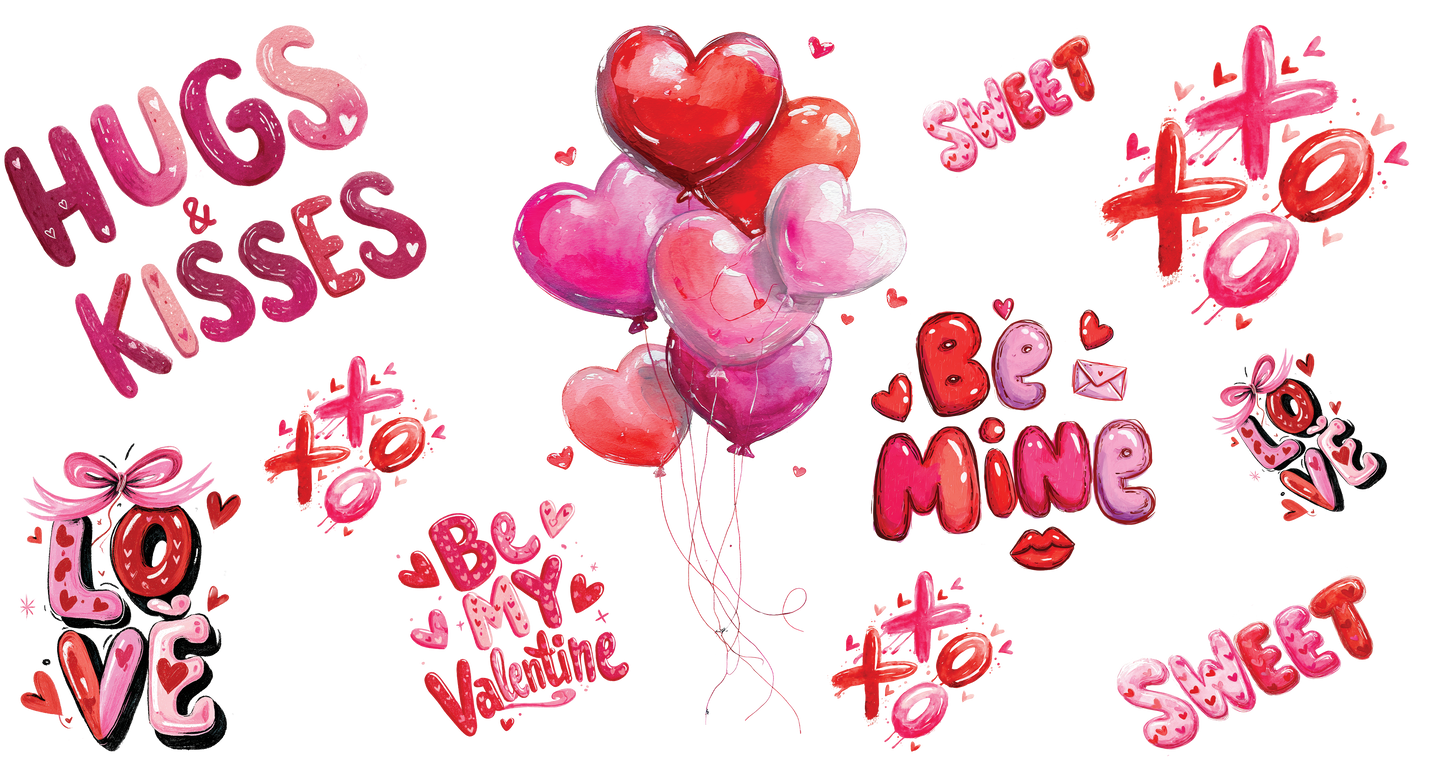 Bouijee Family Exclusive:  Valentine's Day 20oz Sublimation Tumbler Prints