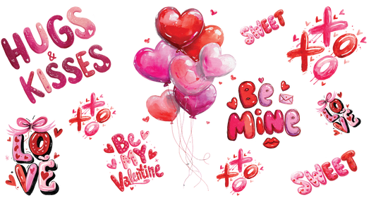 Bouijee Family Exclusive:  Valentine's Day 20oz Sublimation Tumbler Prints
