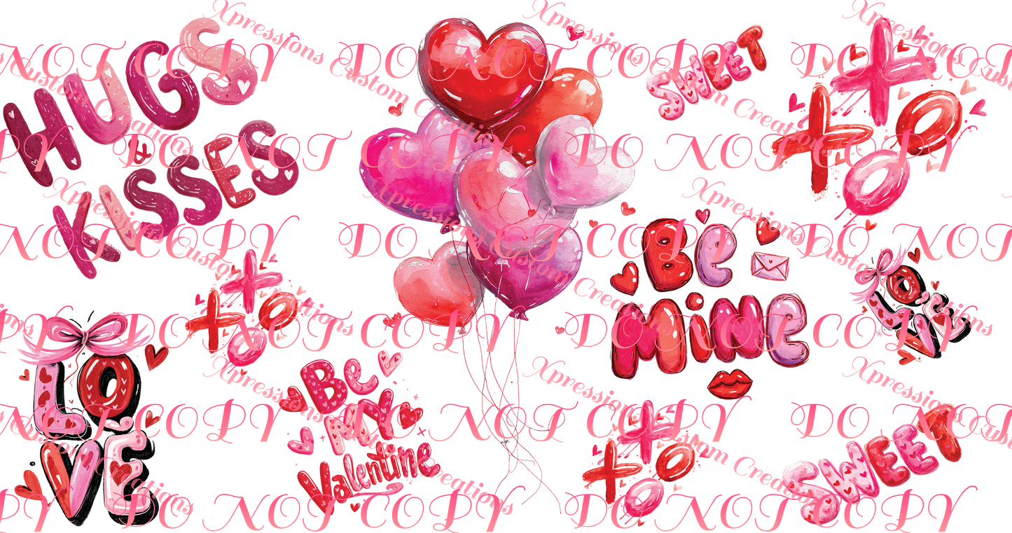 Valentine's Day UV DTF Cup Wraps ~  Bouijee Family Exclusive