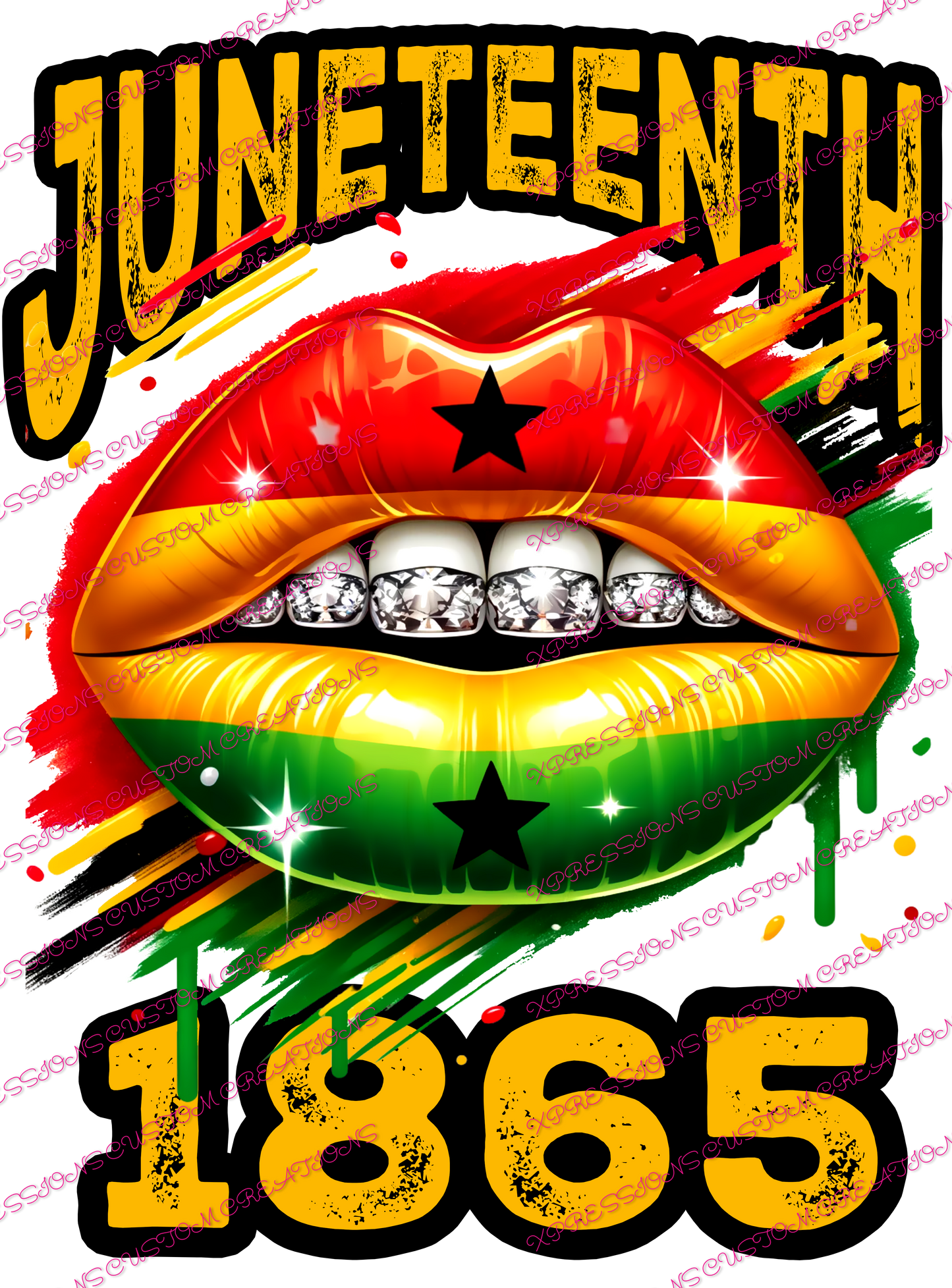 Juneteenth Graffiti/1865 ~ Sublimation PRINT ONLY - We Print you Press!