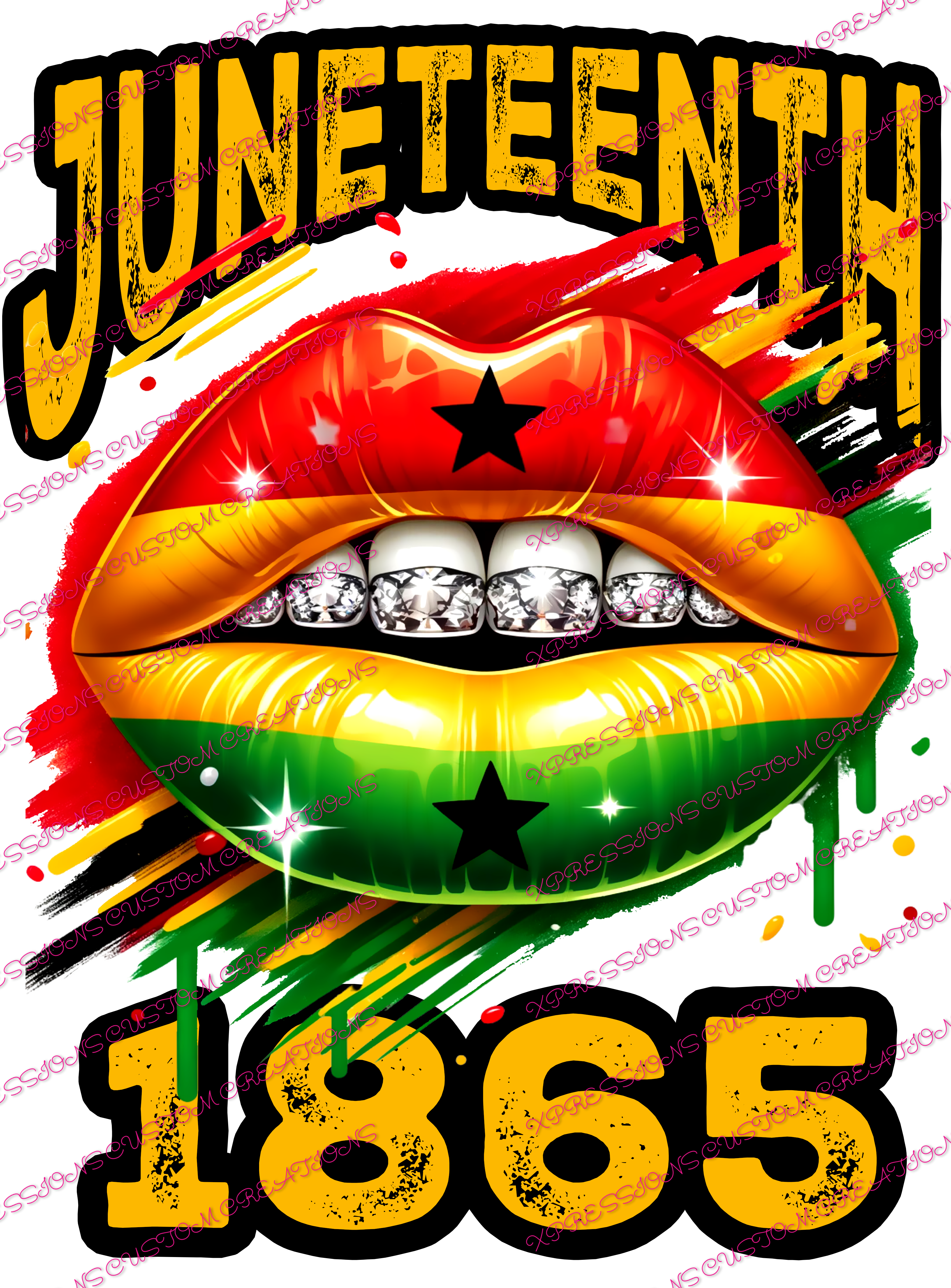 Juneteenth Graffiti/1865 ~ Sublimation PRINT ONLY - We Print you Press!