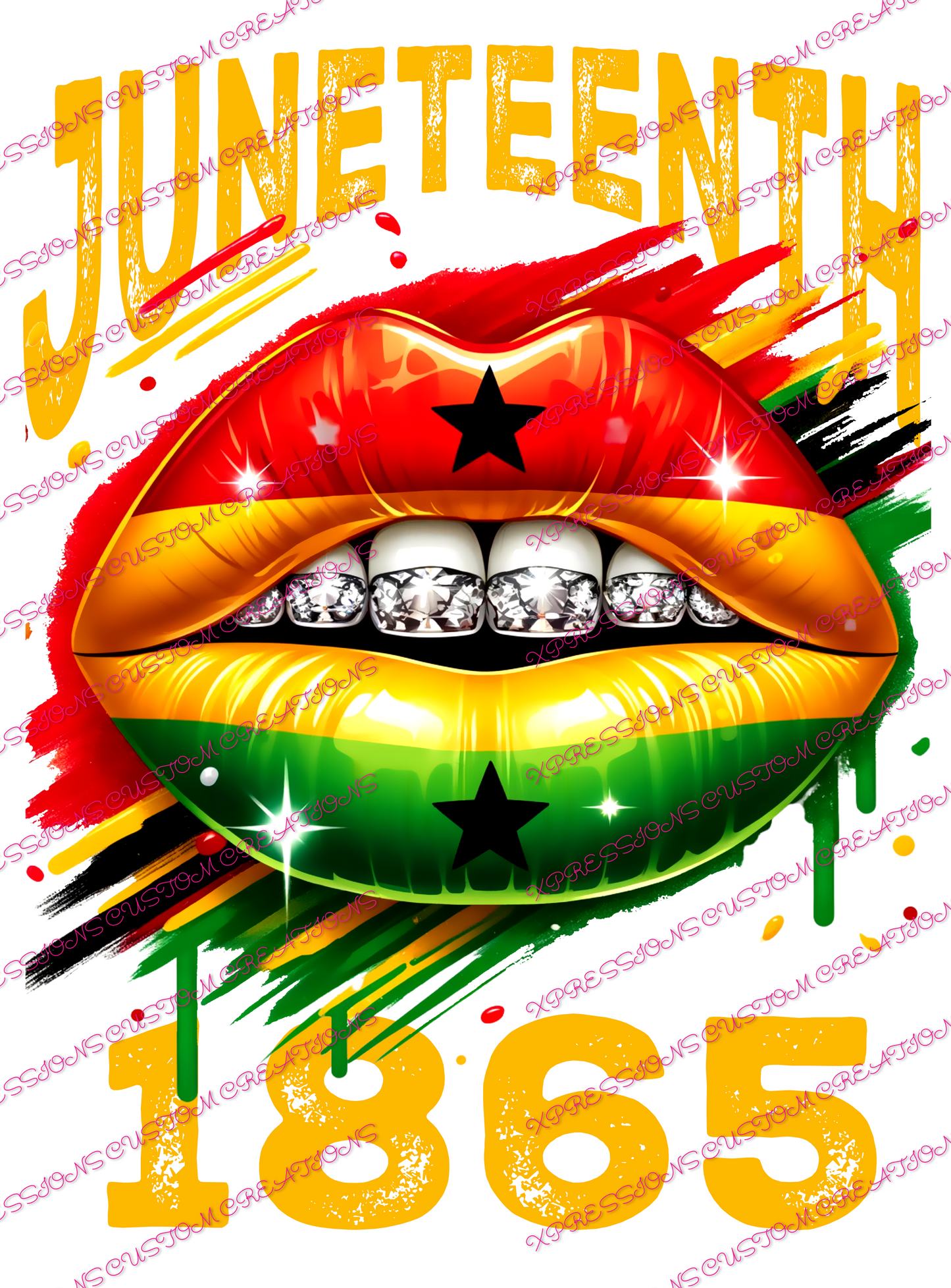 Juneteenth Graffiti/1865 ~ Sublimation PRINT ONLY - We Print you Press!