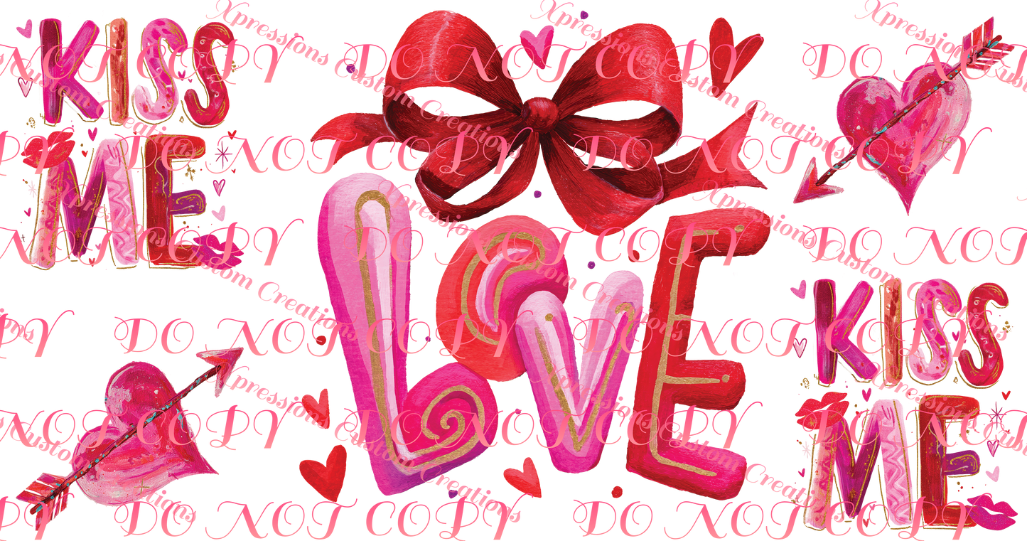 Valentine's Day UV DTF Cup Wraps ~  Bouijee Family Exclusive