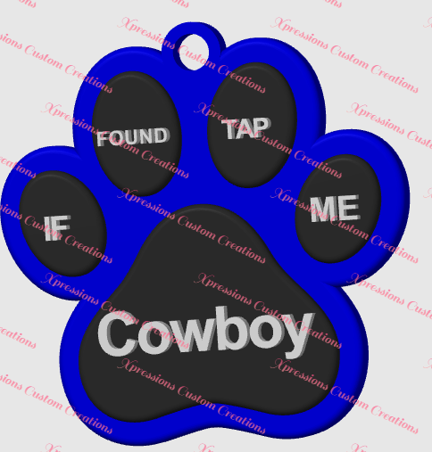 Smart Paw Print Tags – Tap for Instant Owner Info