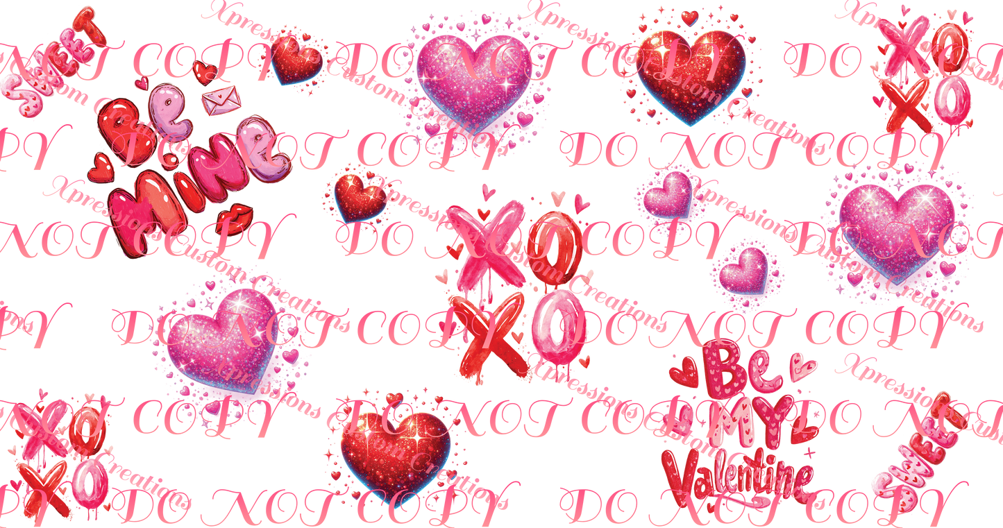 Valentine's Day UV DTF Cup Wraps ~  Bouijee Family Exclusive
