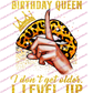 Birthday Queen...Level Up  - DTFs ~ We Print you Press