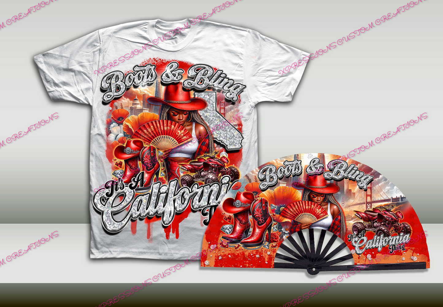 City/States Boots & Bling - SHIRT ONLY