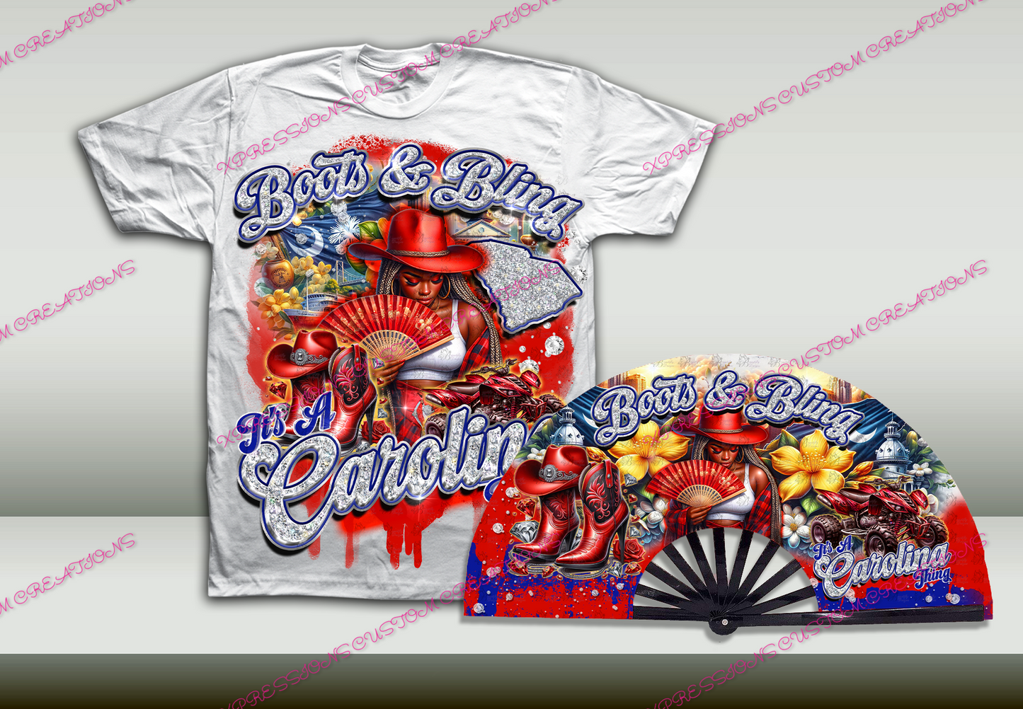 City/States Boots & Bling - SHIRT ONLY