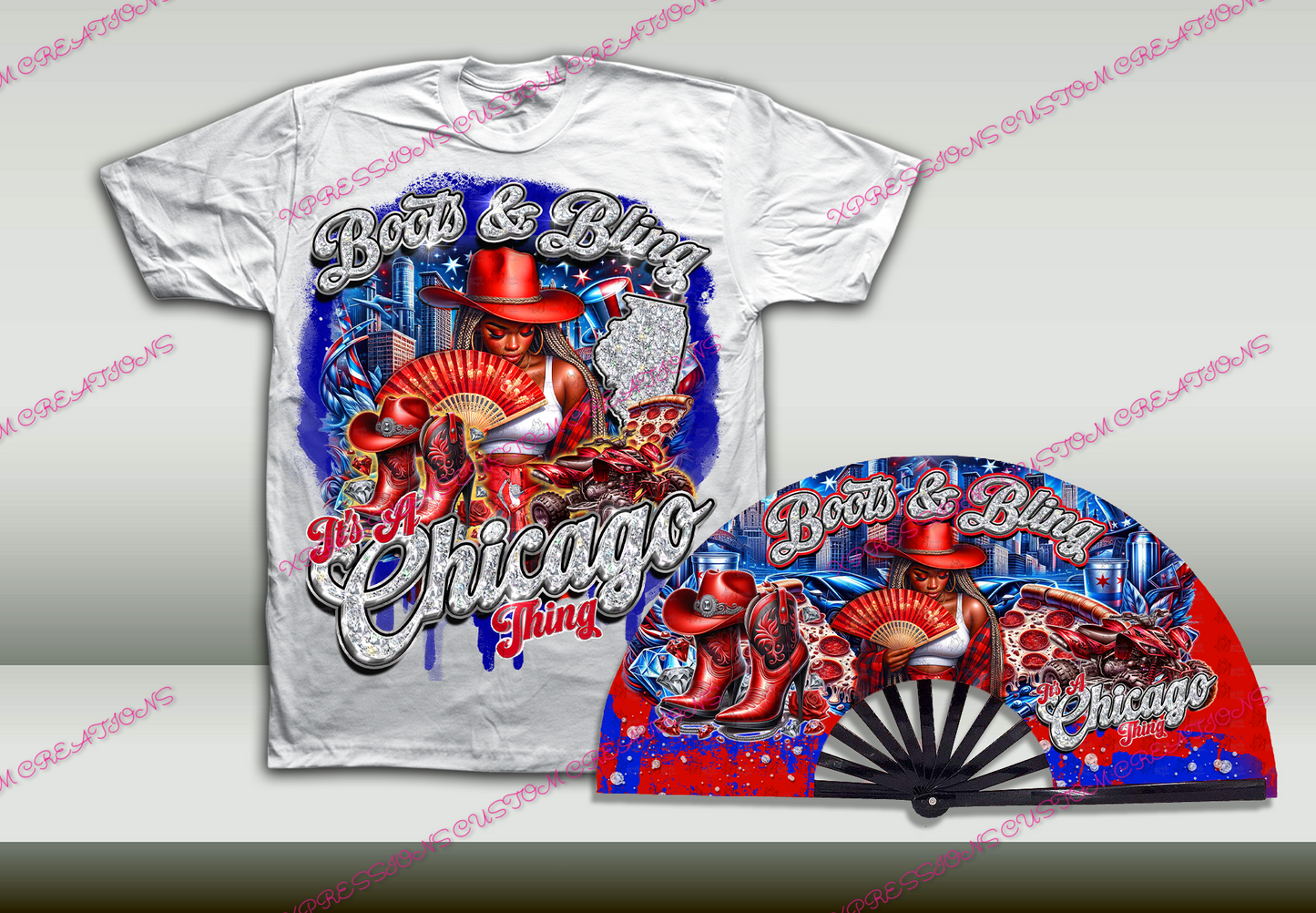 City/States Boots & Bling - SHIRT ONLY