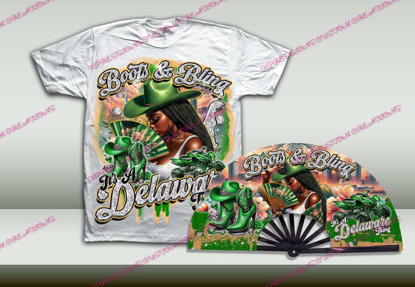 City/States Boots & Bling - SHIRT ONLY