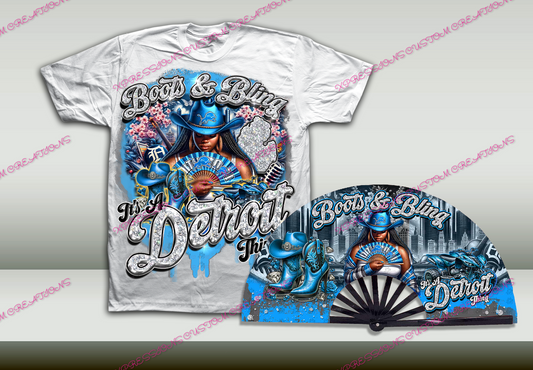 City/States Boots & Bling Shirt & Fan Sets – Rep Your City/State in Style