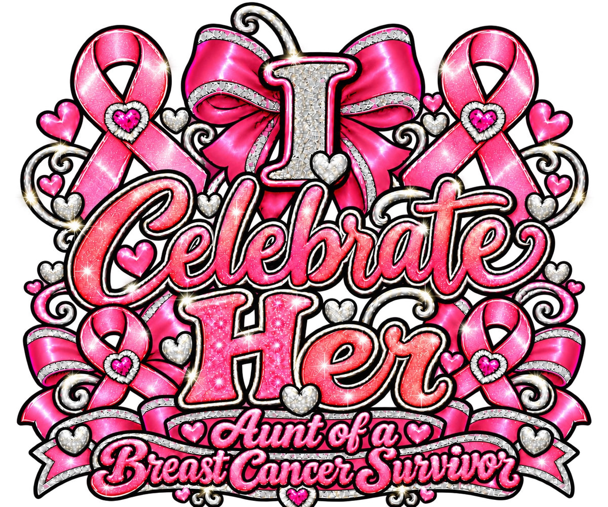 I Celebrate Her aunt breast cancer awareness design