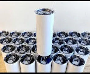 20oz Blank Customizable Straight Skinny Sublimation Tumbler