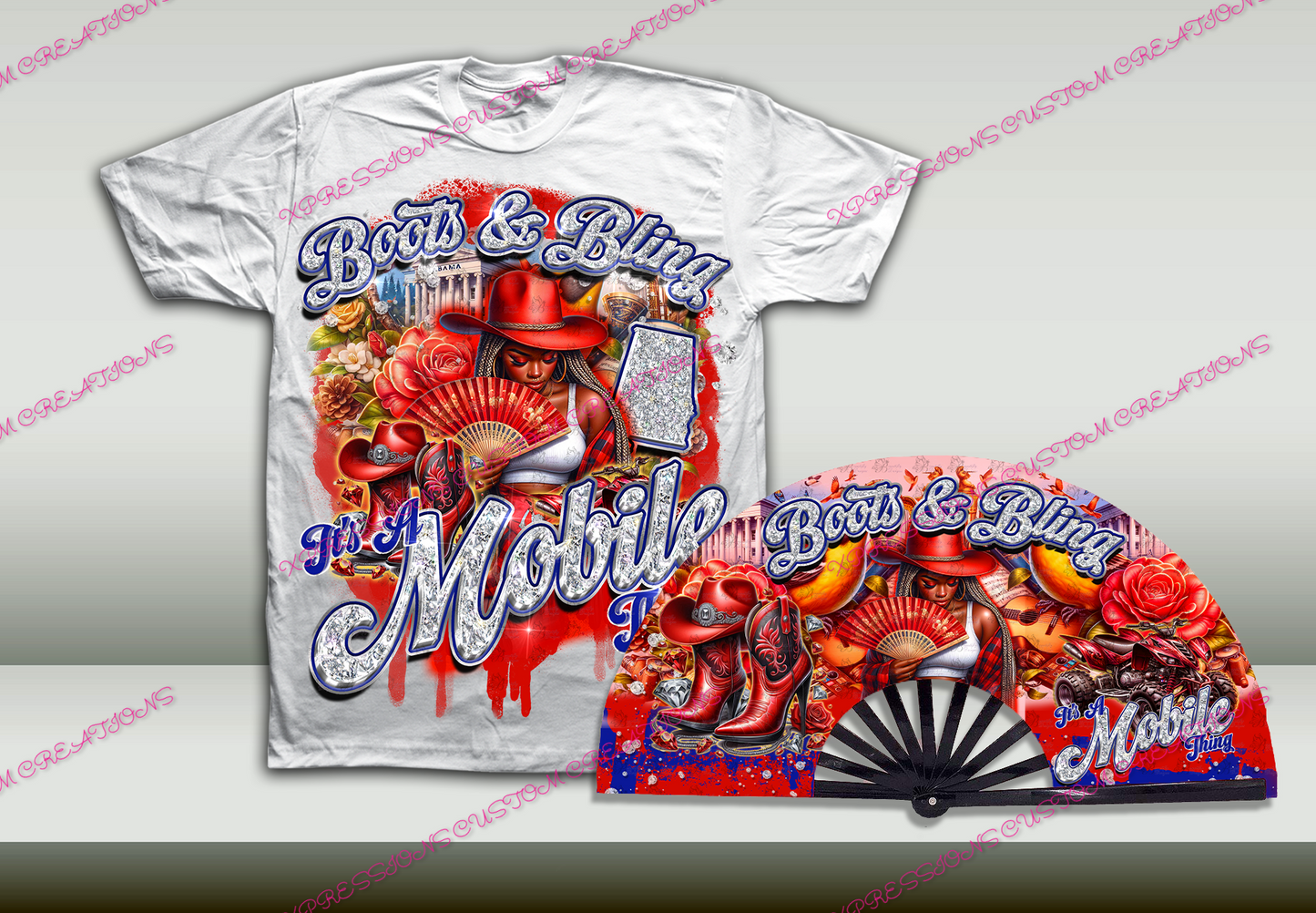 City/States Boots & Bling - SHIRT ONLY