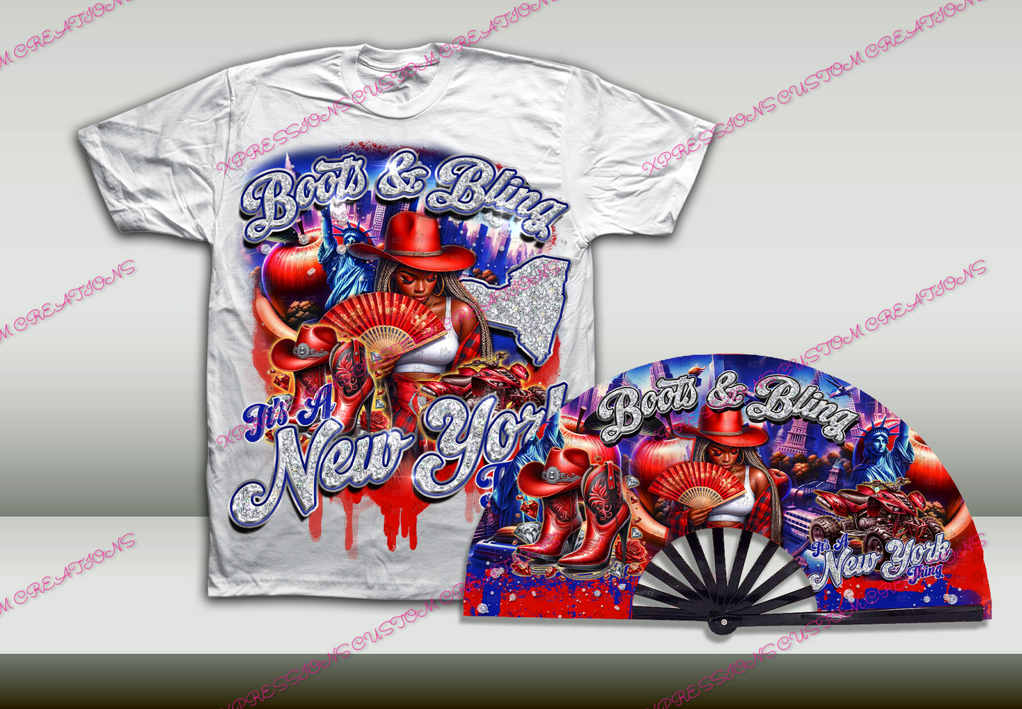 City/States Boots & Bling - SHIRT ONLY