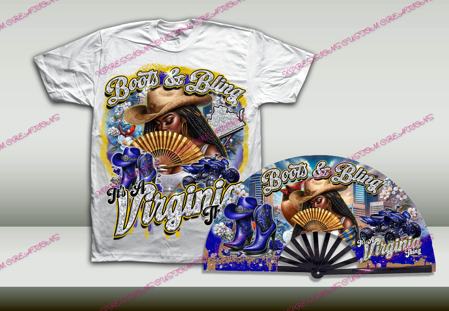 City/States Boots & Bling - SHIRT ONLY