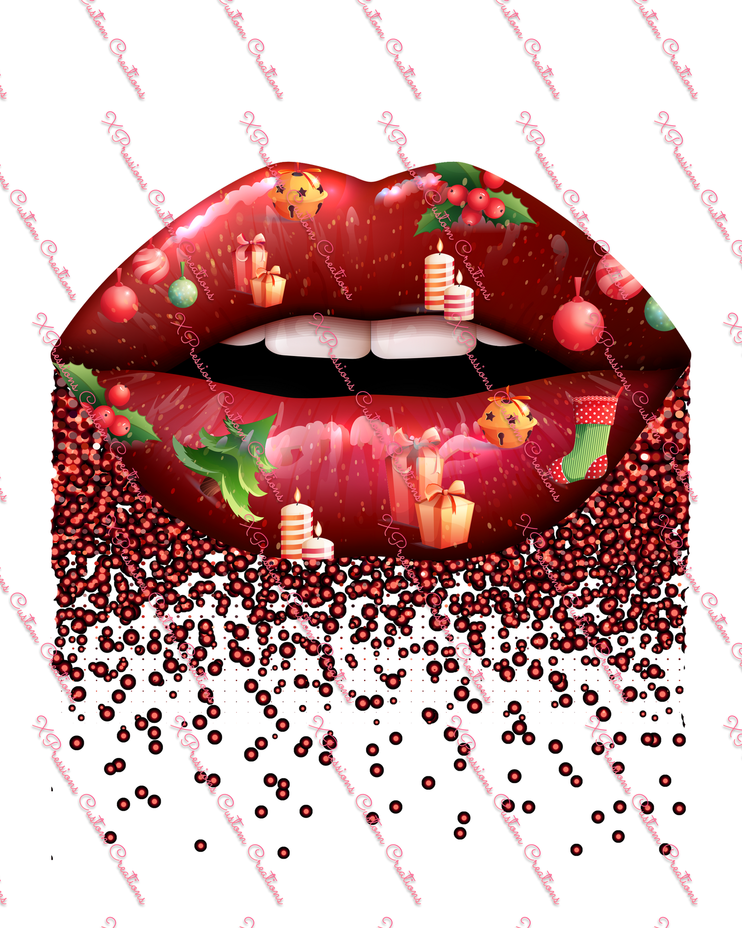 X-Mas Lips - Digitial File Bundle