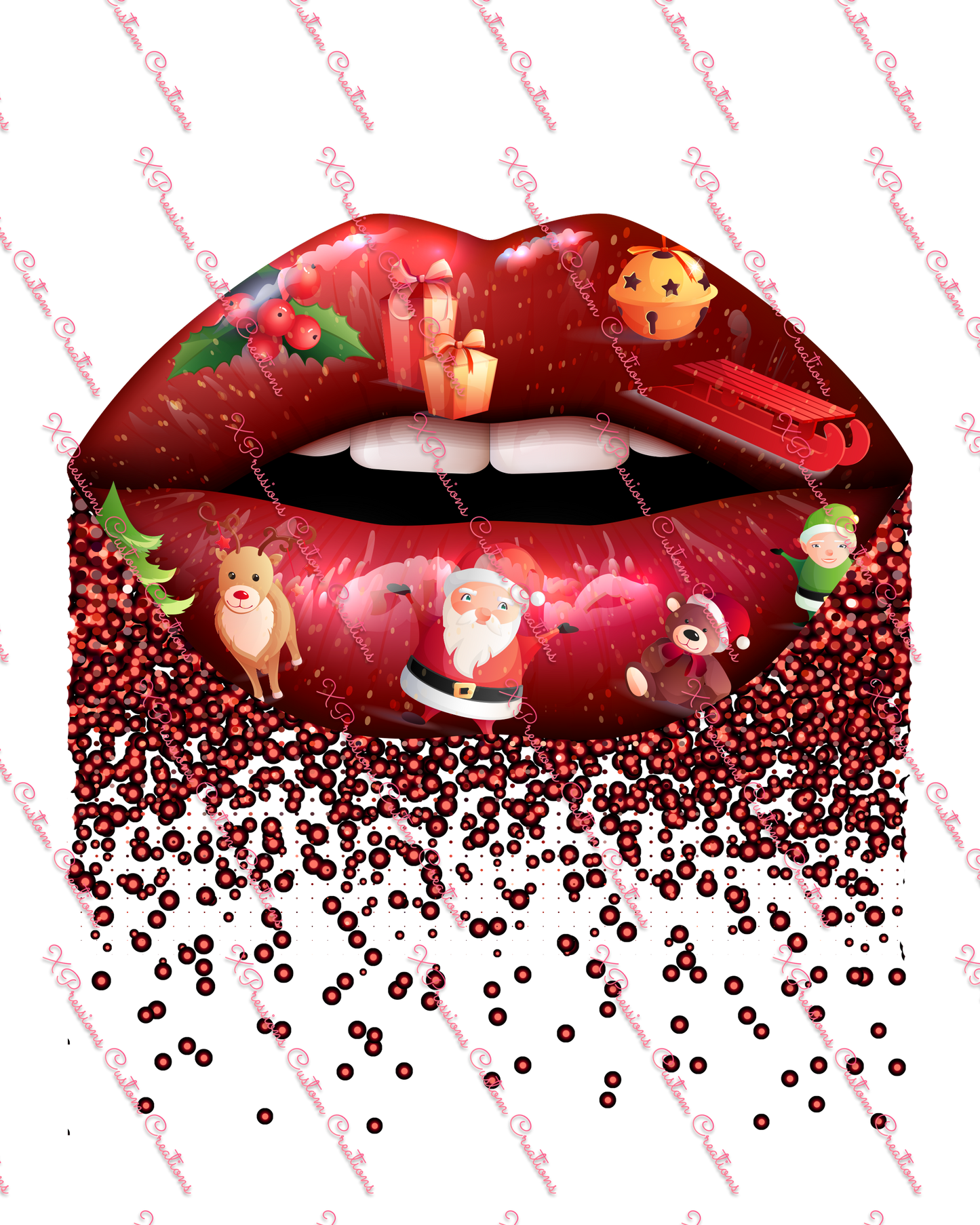 X-Mas Lips - Digitial File Bundle